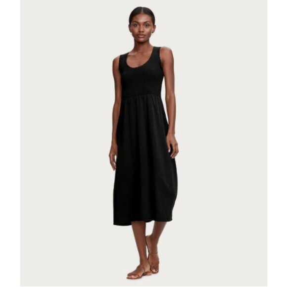 NEW Michael Stars Irene Black Sleeveless Ribbed Knit Midi Dress Sz. XS - Picture 1 of 6